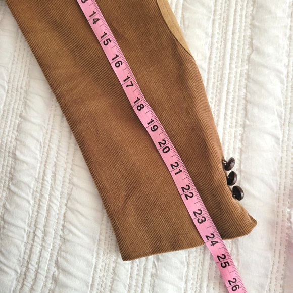 Carl Michaels Mens Tan Corduroy Fitted Blazer size R40 - Picture 15 of 16